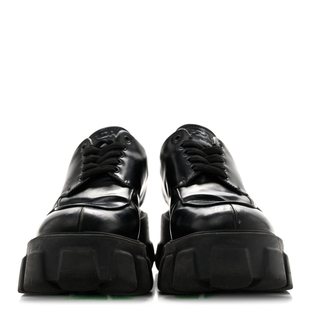 Spazzolato Rois Monolith 55mm Derby Loafers 38 Black