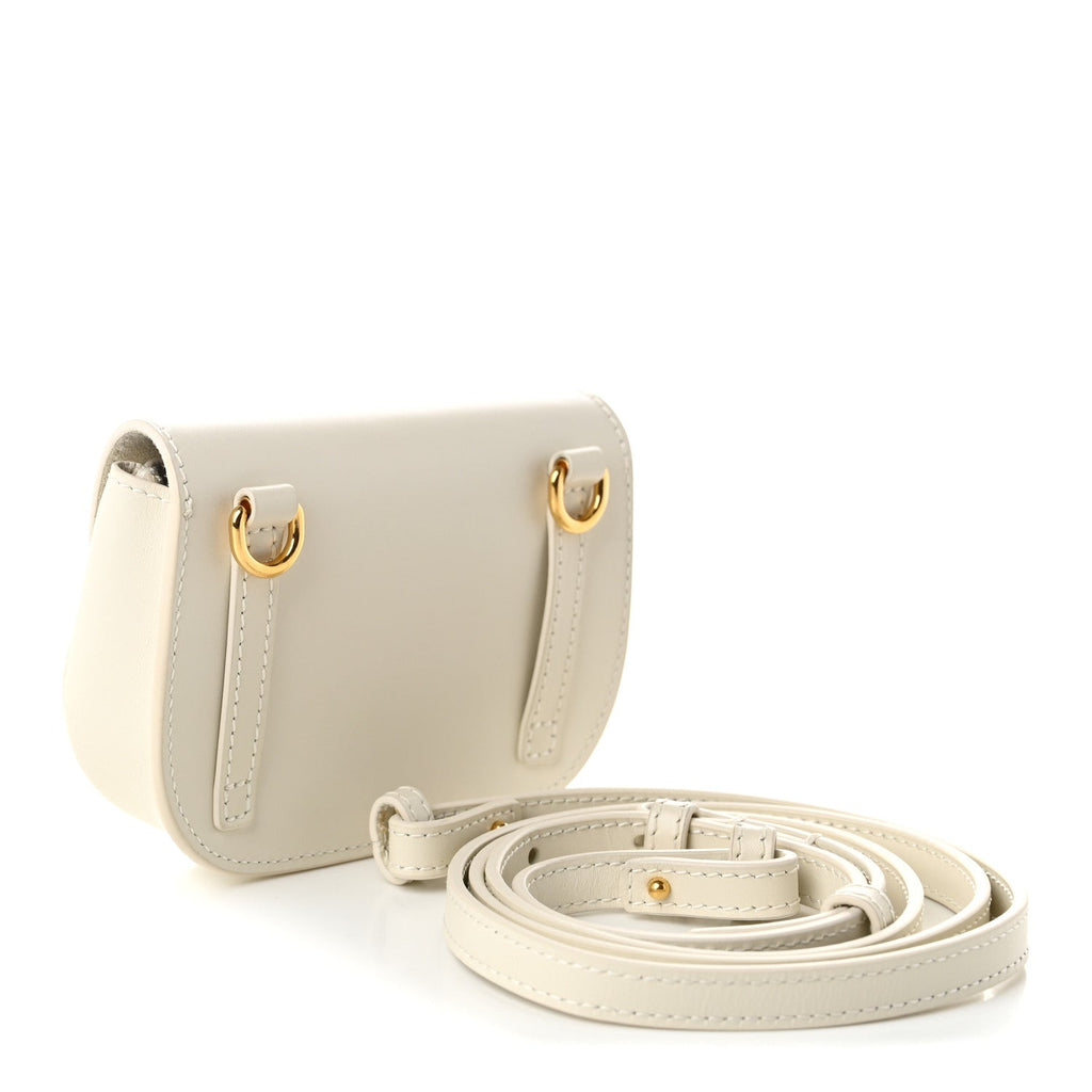 Box Calfskin Micro Bobby Waist Bag Latte