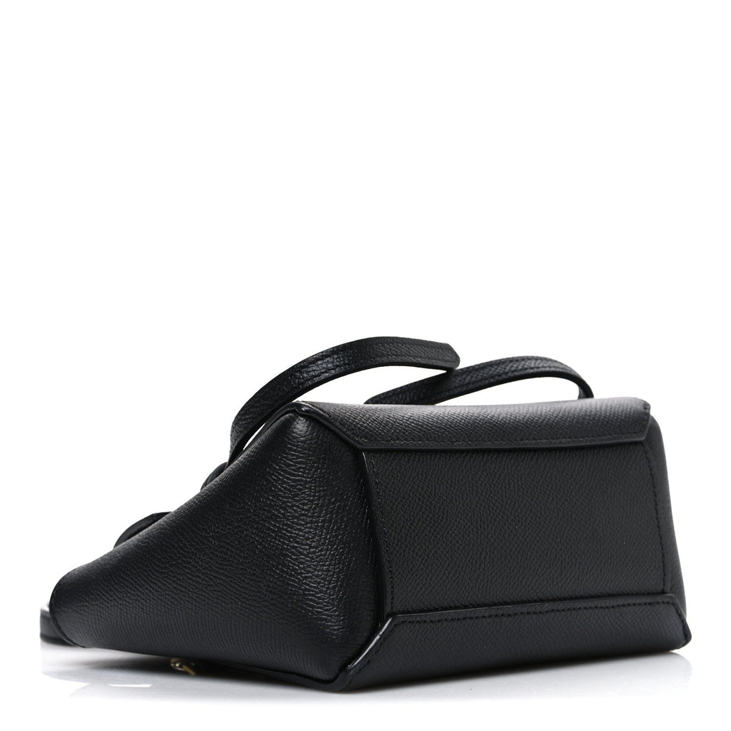 Grained Calfskin Pico Belt Bag Black