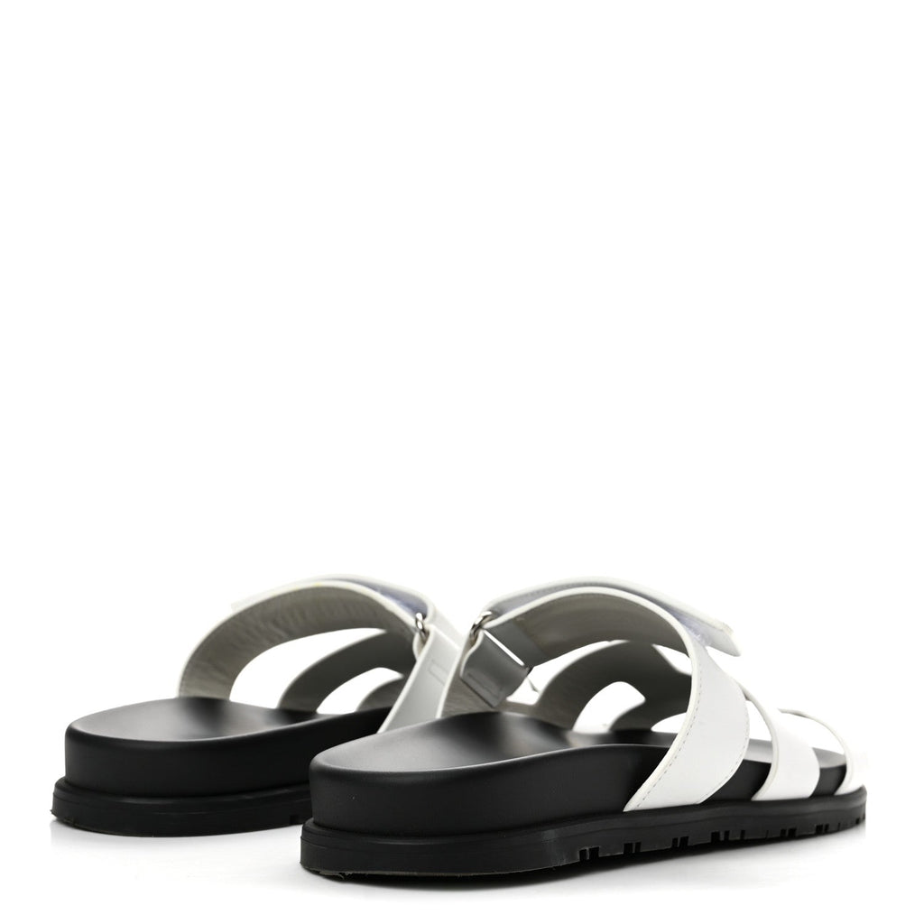 Calfskin Womens Chypre Sandals 39 White