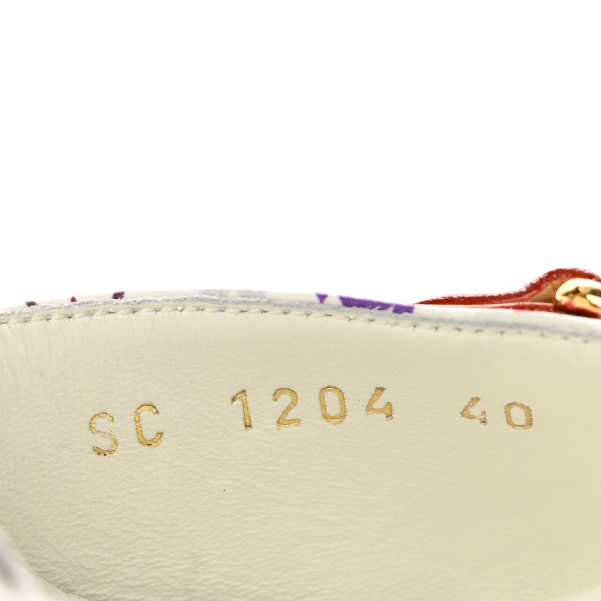 LV X TM Monogram Multicolor Helios Wedge Sandals 40 White