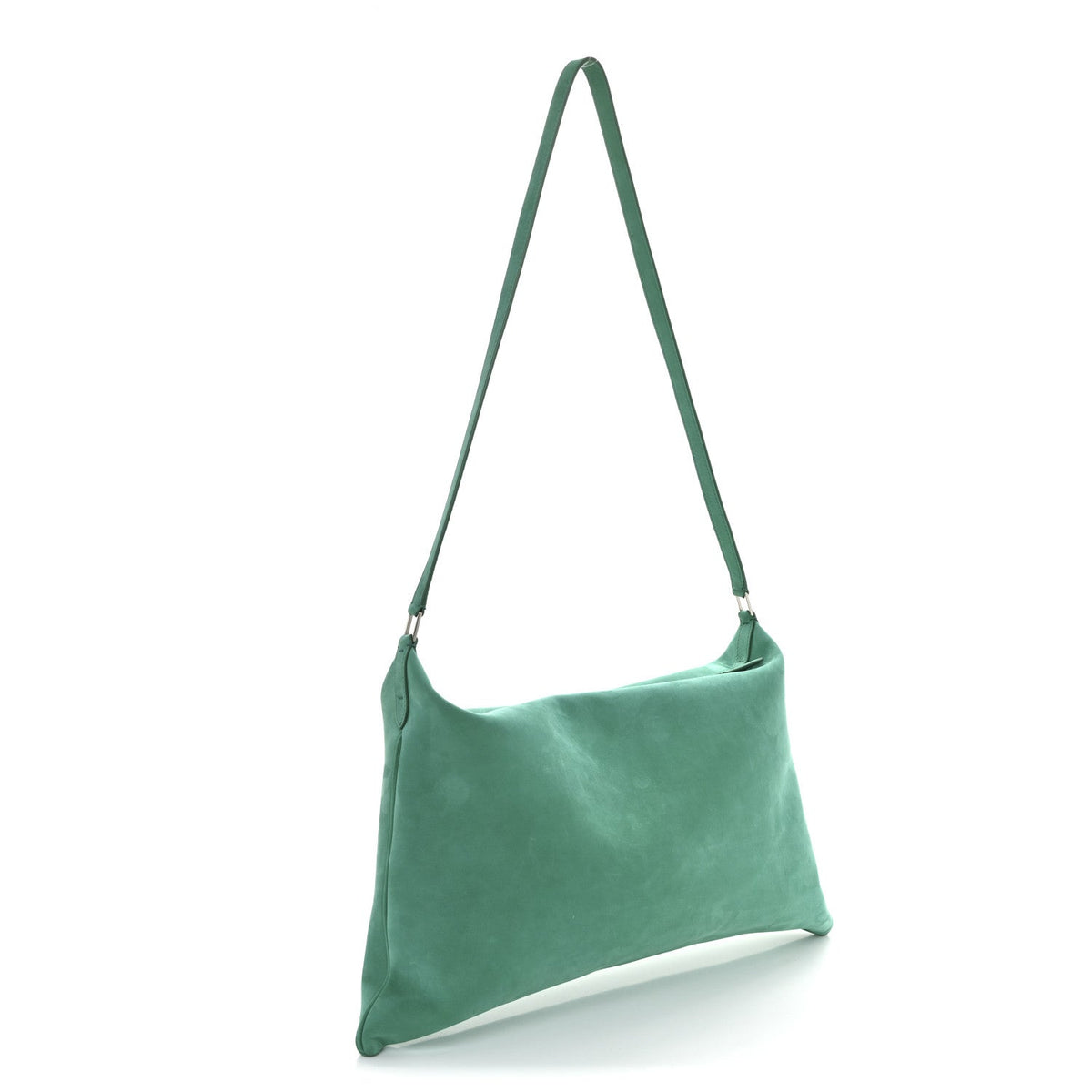 Nubuck Large Morgan Shoulder Bag Fern