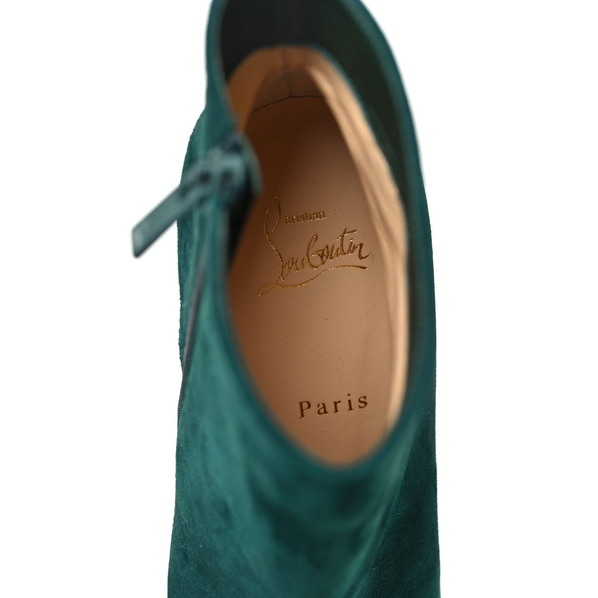 Veau Velours Eloise Booty 85 Ankle Boots 37.5 Green