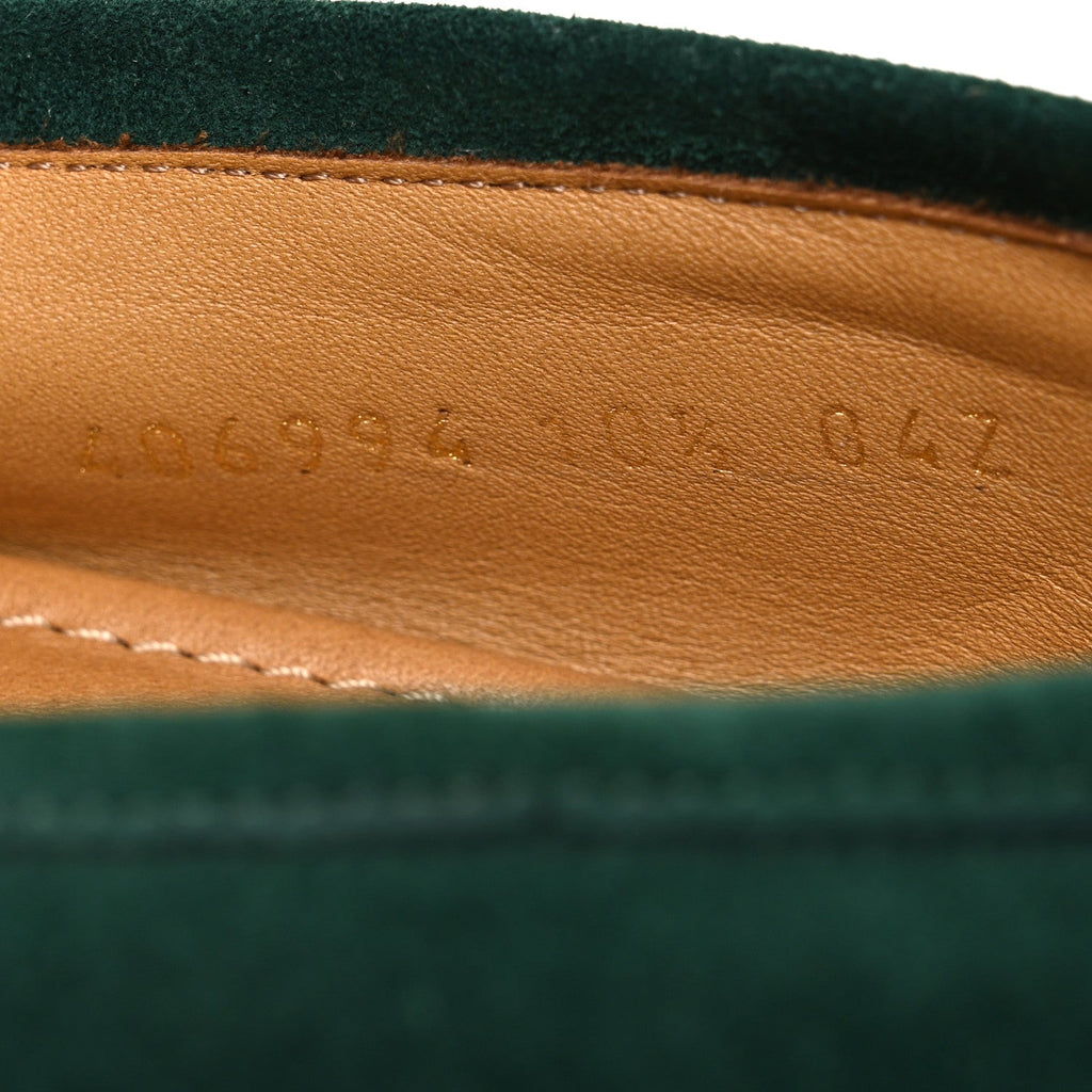 Suede Horsebit Mens Jordaan Loafers 10.5 Green