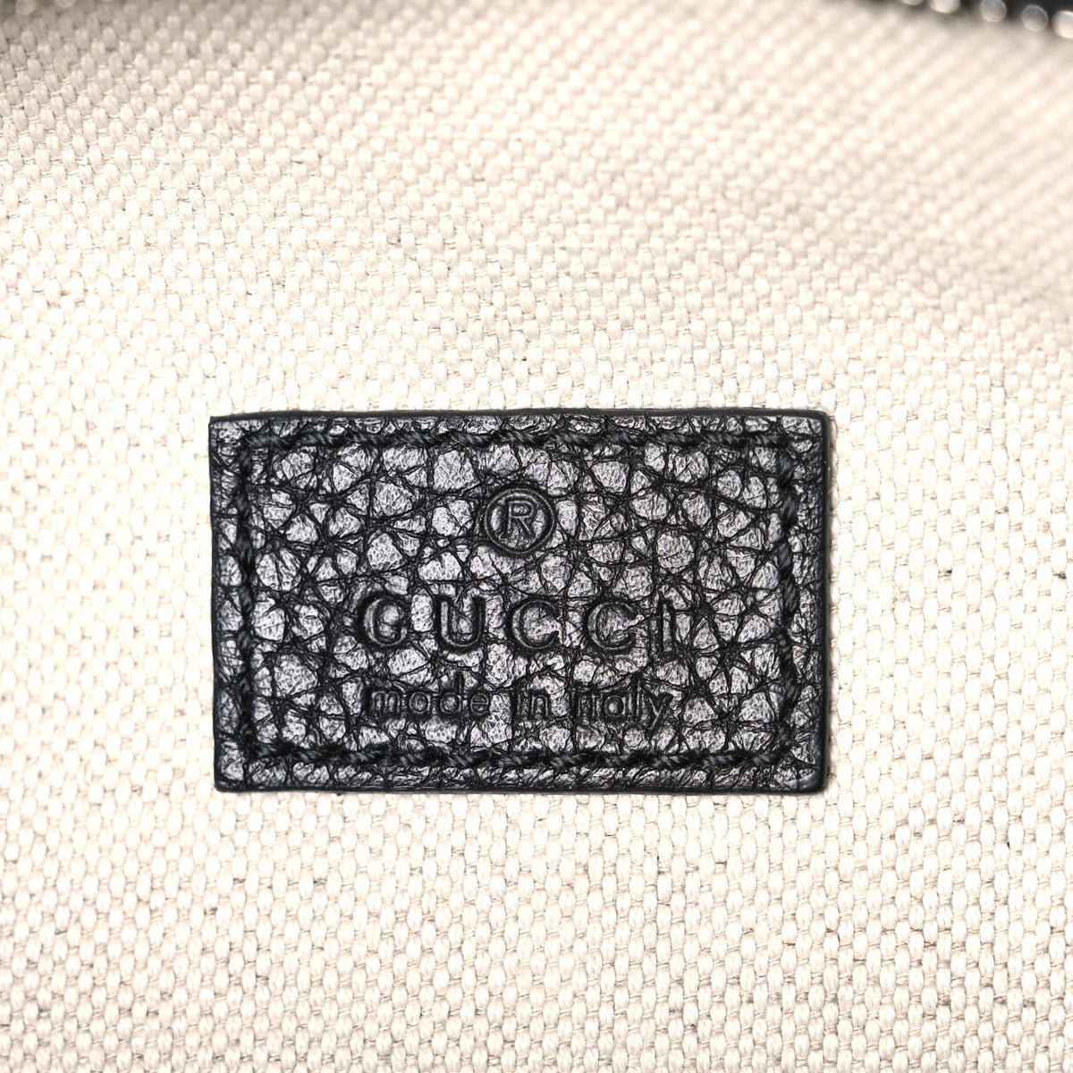 Calfskin GG Tennis Embossed Pocket Belt Bag Black