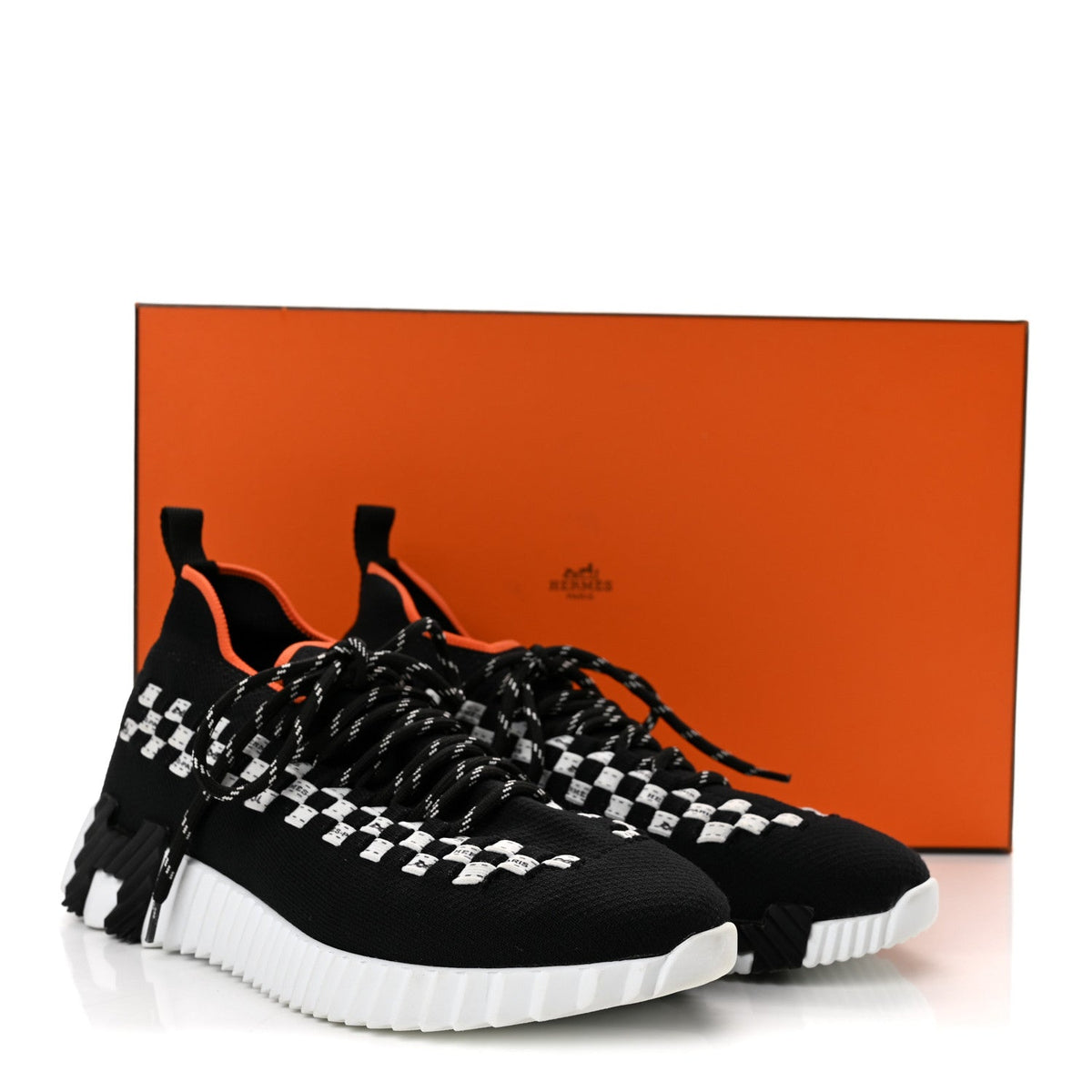 Knit Womens Flex Bolduc Sneakers 35 Black White