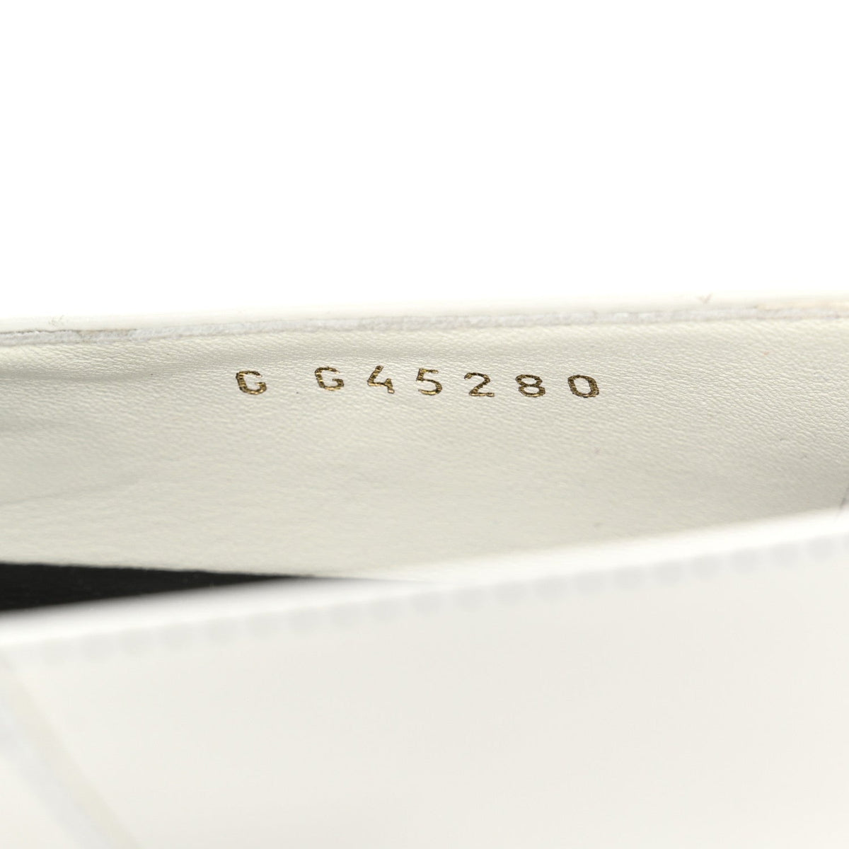 Patent Calfskin Mary Janes Flats 36.5 White Black
