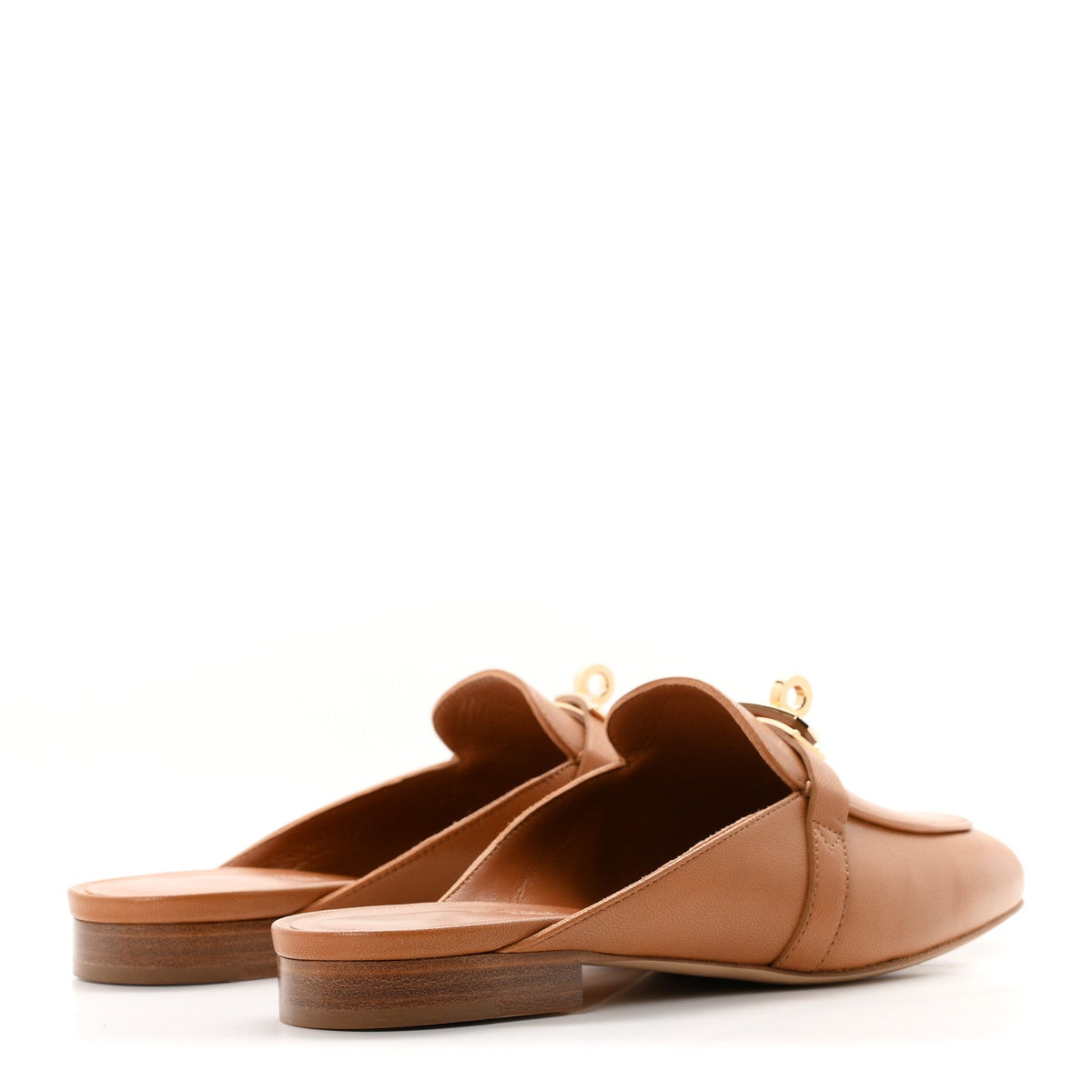 Calfskin Oz Mules 36 Naturel