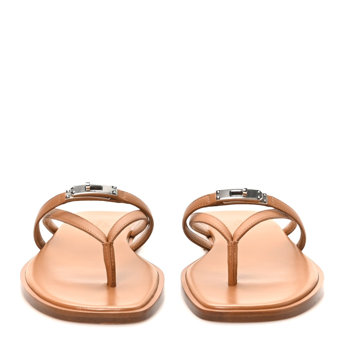 Calfskin Miss Sandals 37 Naturel