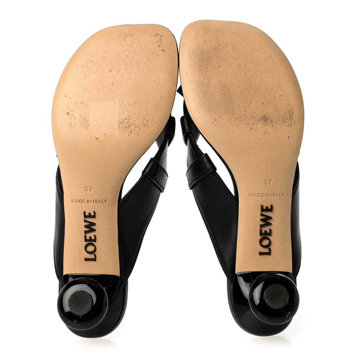 Lambskin Toy Panta 45mm Sandals 37 Black