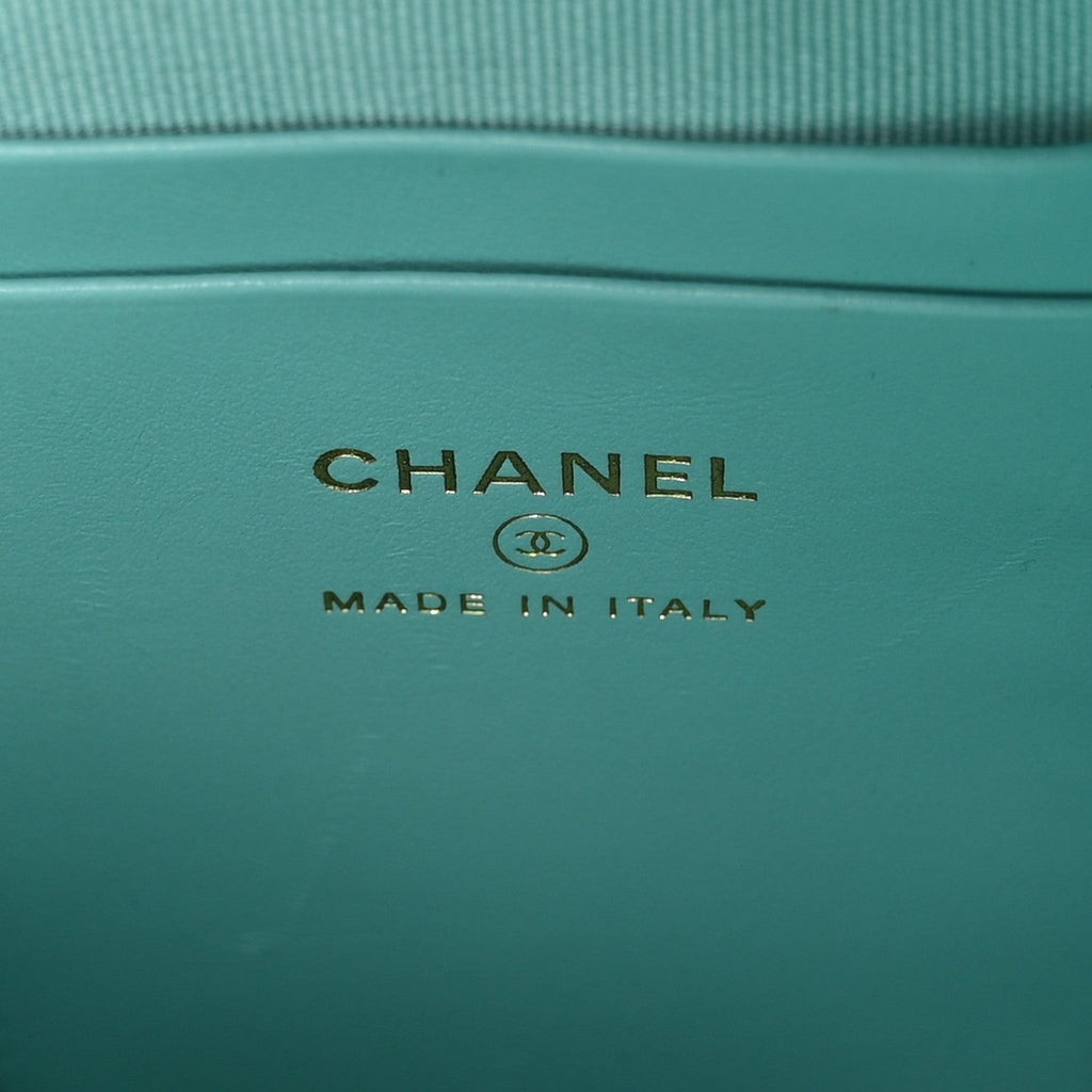 Caviar Quilted CC Mini Classic Backpack Blue