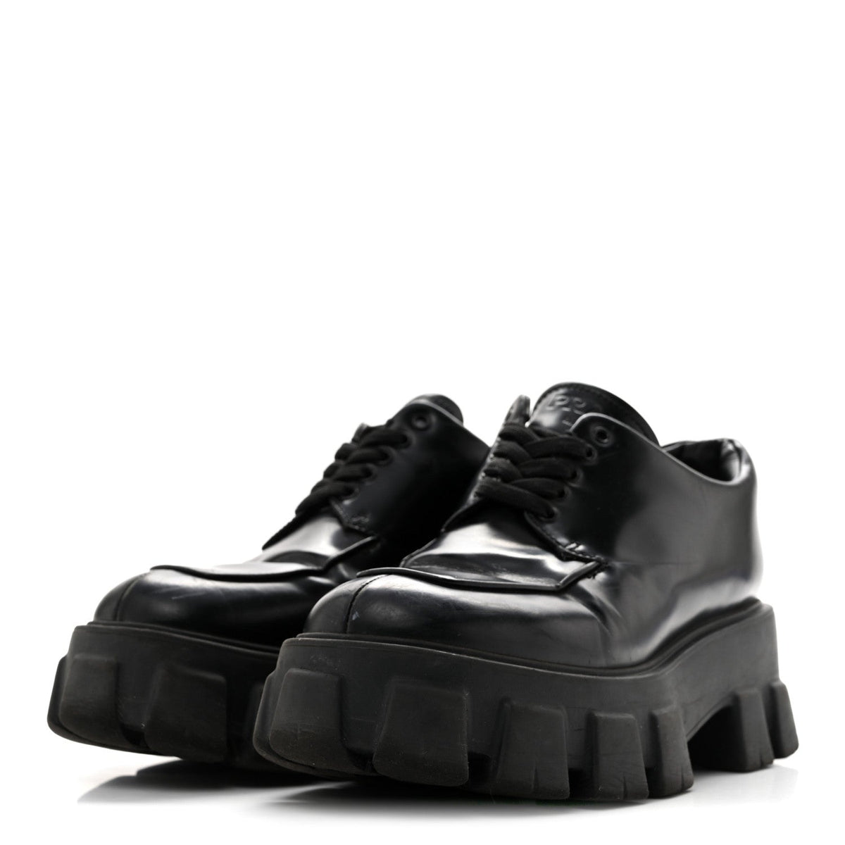 Spazzolato Rois Monolith 55mm Derby Loafers 38 Black