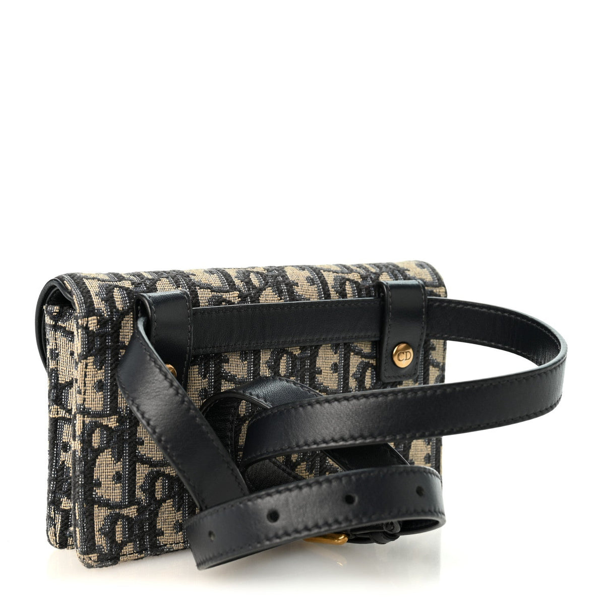 Oblique Saddle Belt Bag Blue