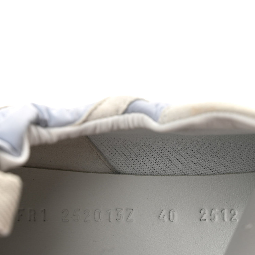 Suede Goatskin Jet Sneakers 40 Gris Arctique White