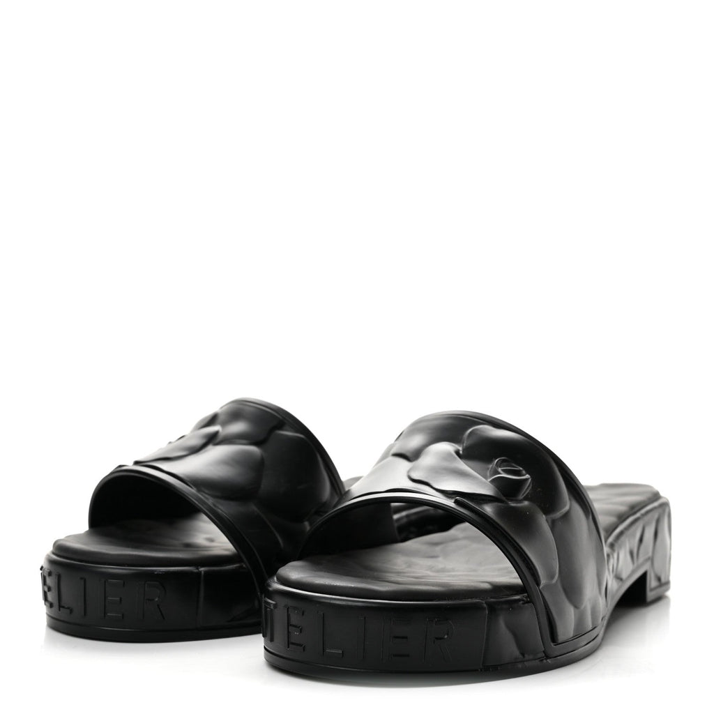 Rubber Atelier 03 Rose Edition 25/40mm Platform Slide Sandals 38 Black