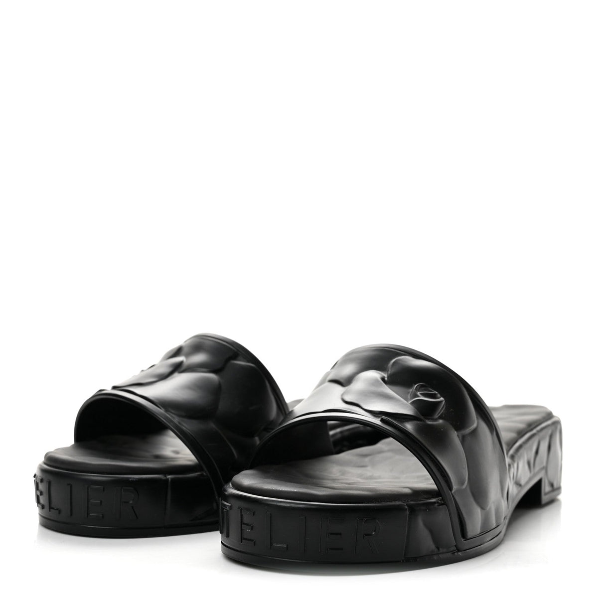 Rubber Atelier 03 Rose Edition 25/40mm Platform Slide Sandals 38 Black
