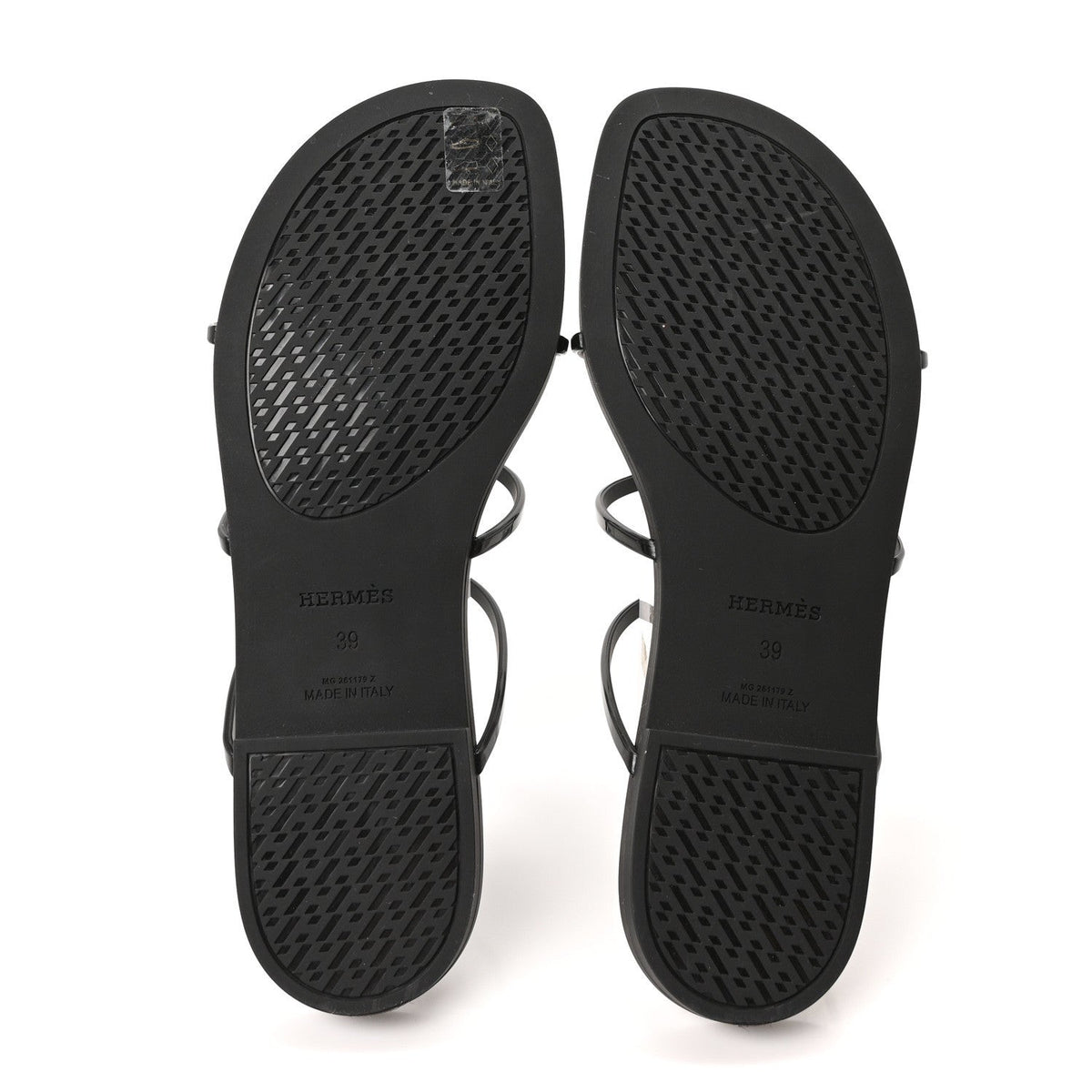 Rubber Womens Mykonos Sandals 39 Black