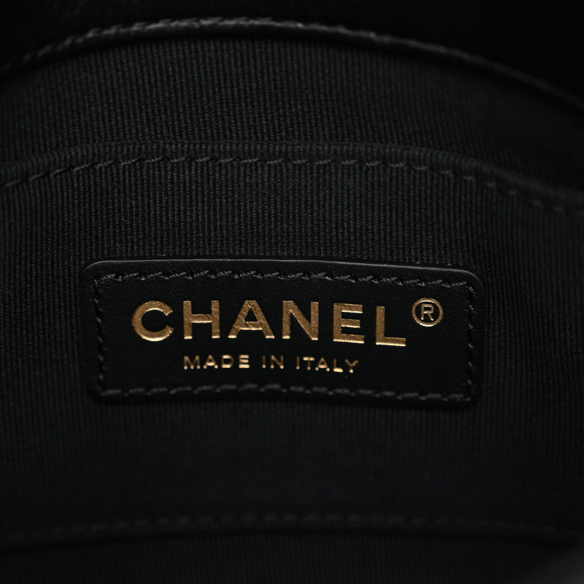 Lambskin Quilted Mini Lacquered Chain Flap Black