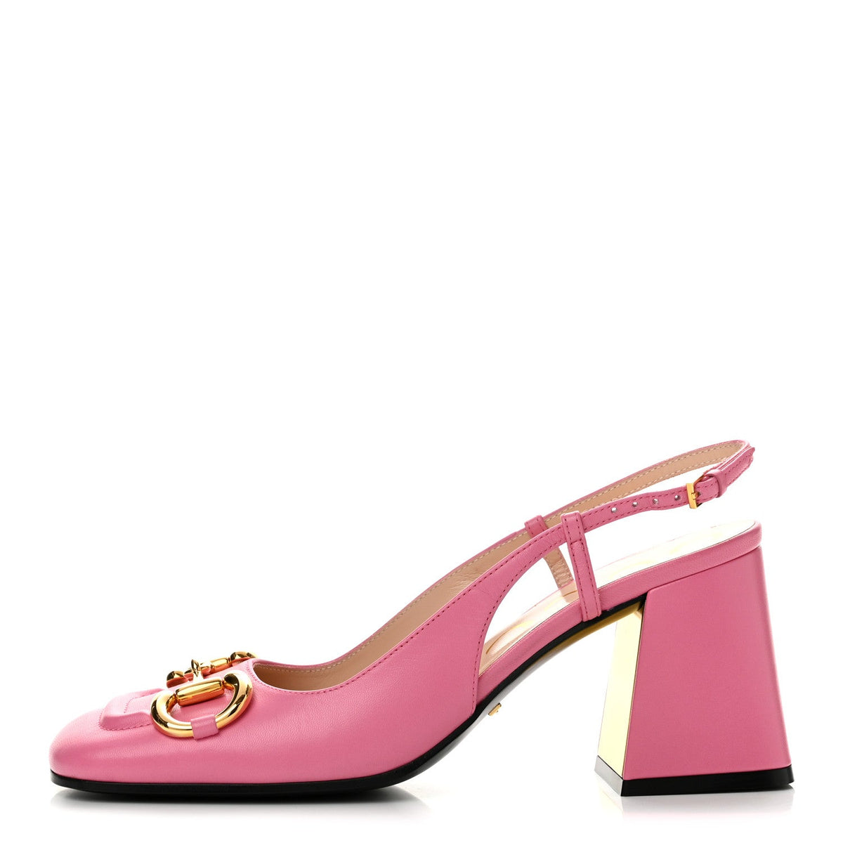 Malaga Kid Horsebit 75mm Slingback Pumps 37.5 Pink