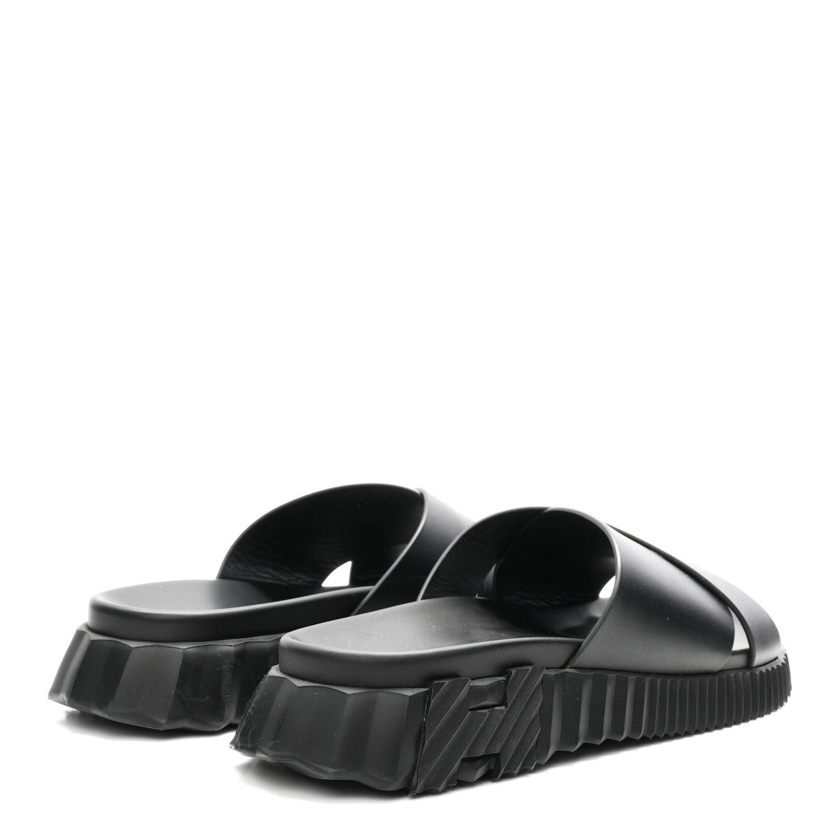 Nappa Mens Infra Sandals 42 Black