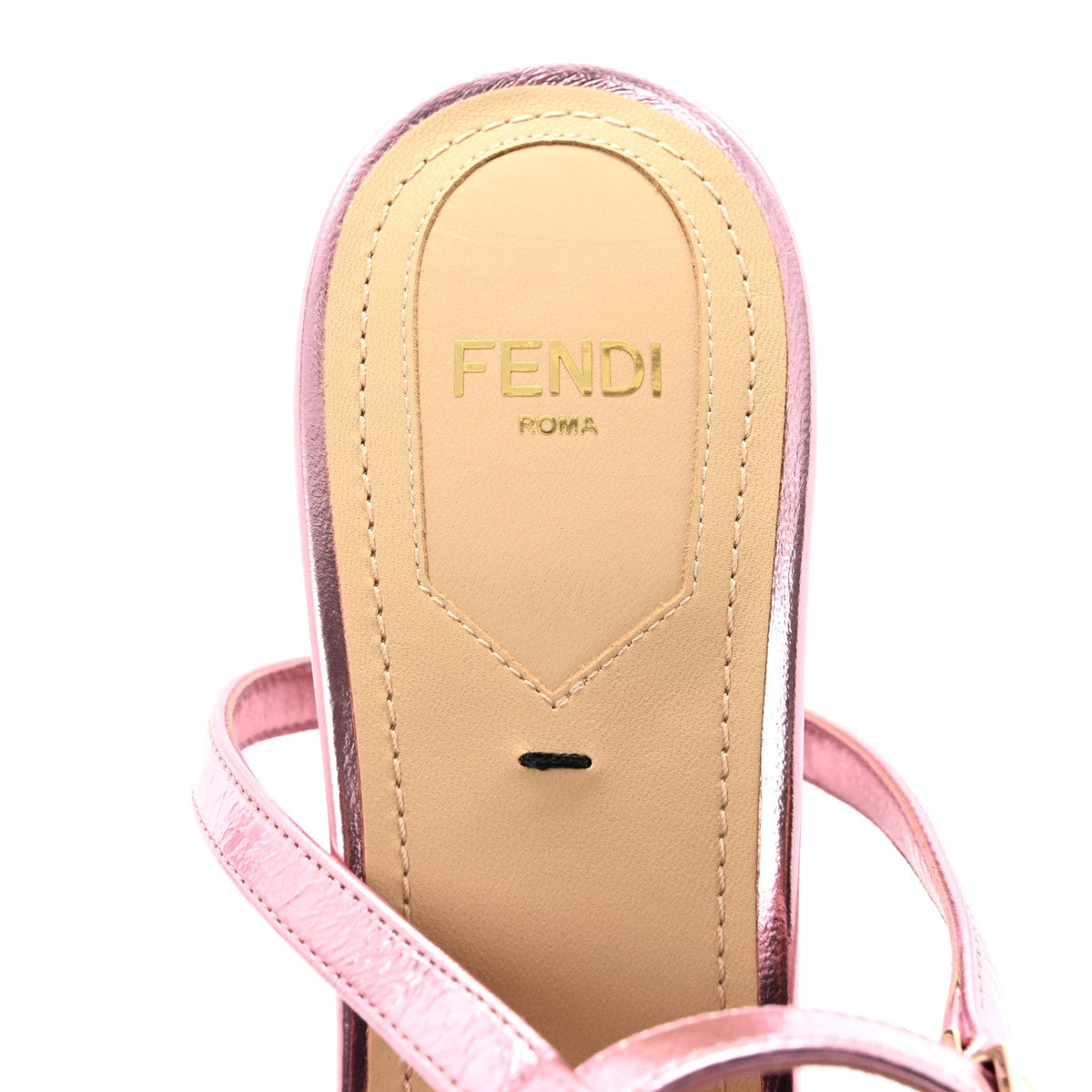 Ricamo Sequin Paillettes Vitello Grace FF Delfina Sandals 37 Lavanda Rosa