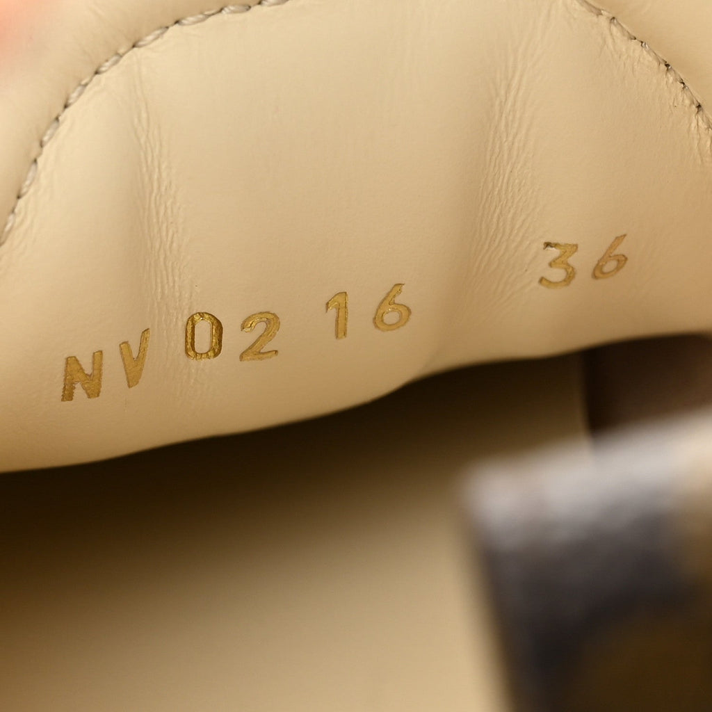 Monogram Denim LV Sneakerina 36 Greige