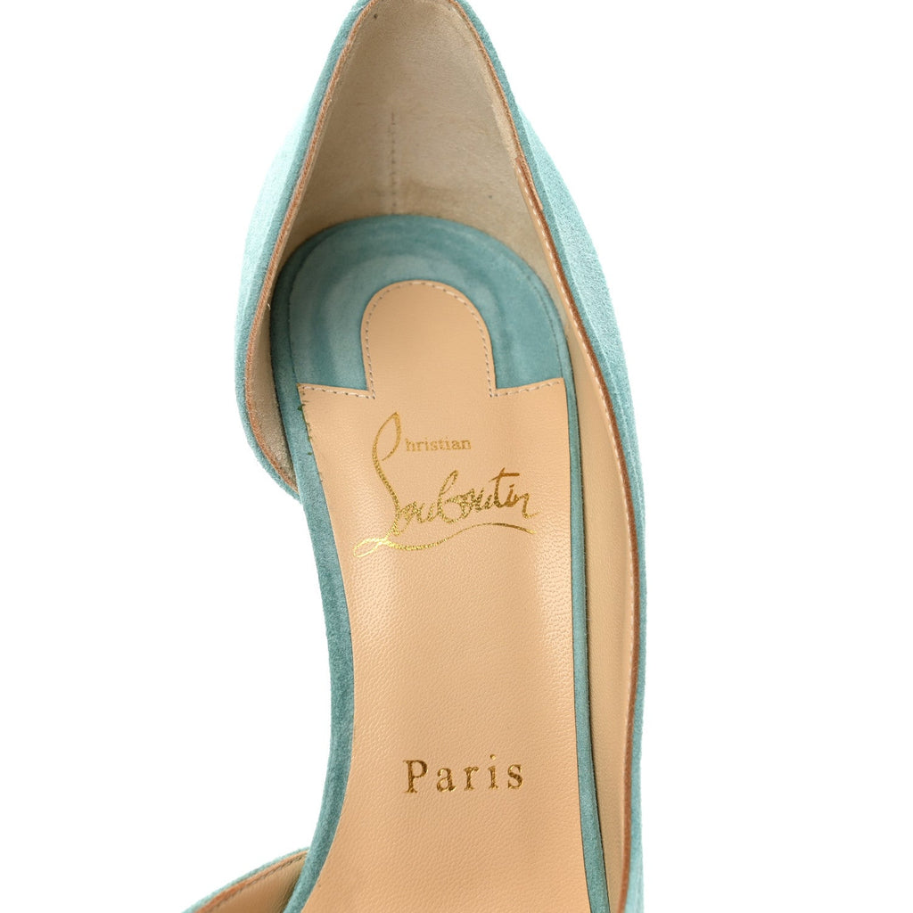 Suede Iriza 100 Pumps 37.5 Turquoise