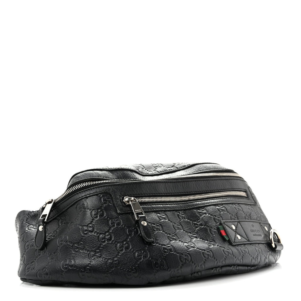 Guccissima Web Belt Bag Black