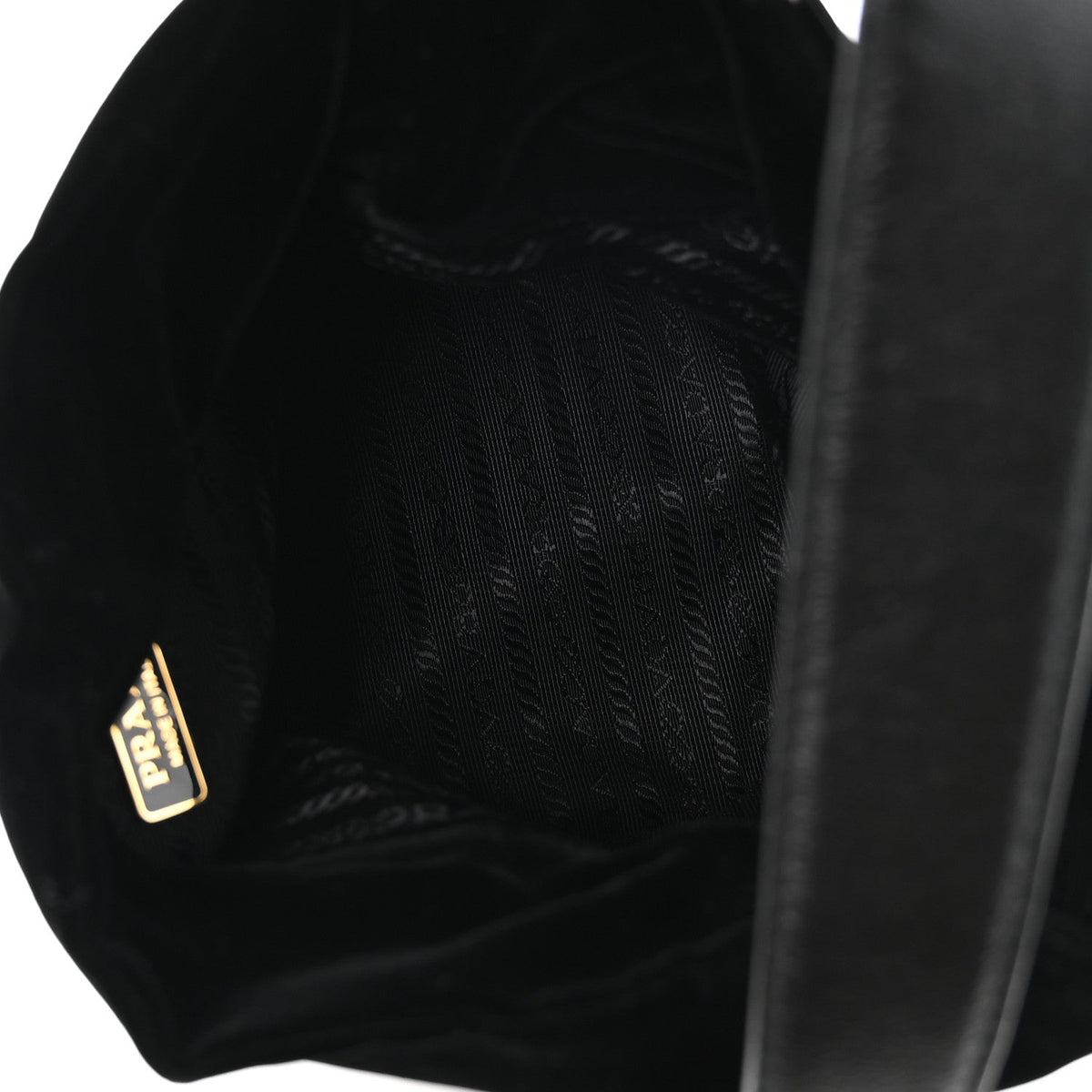 Velvet Petit Sac Mini Bucket Bag Black