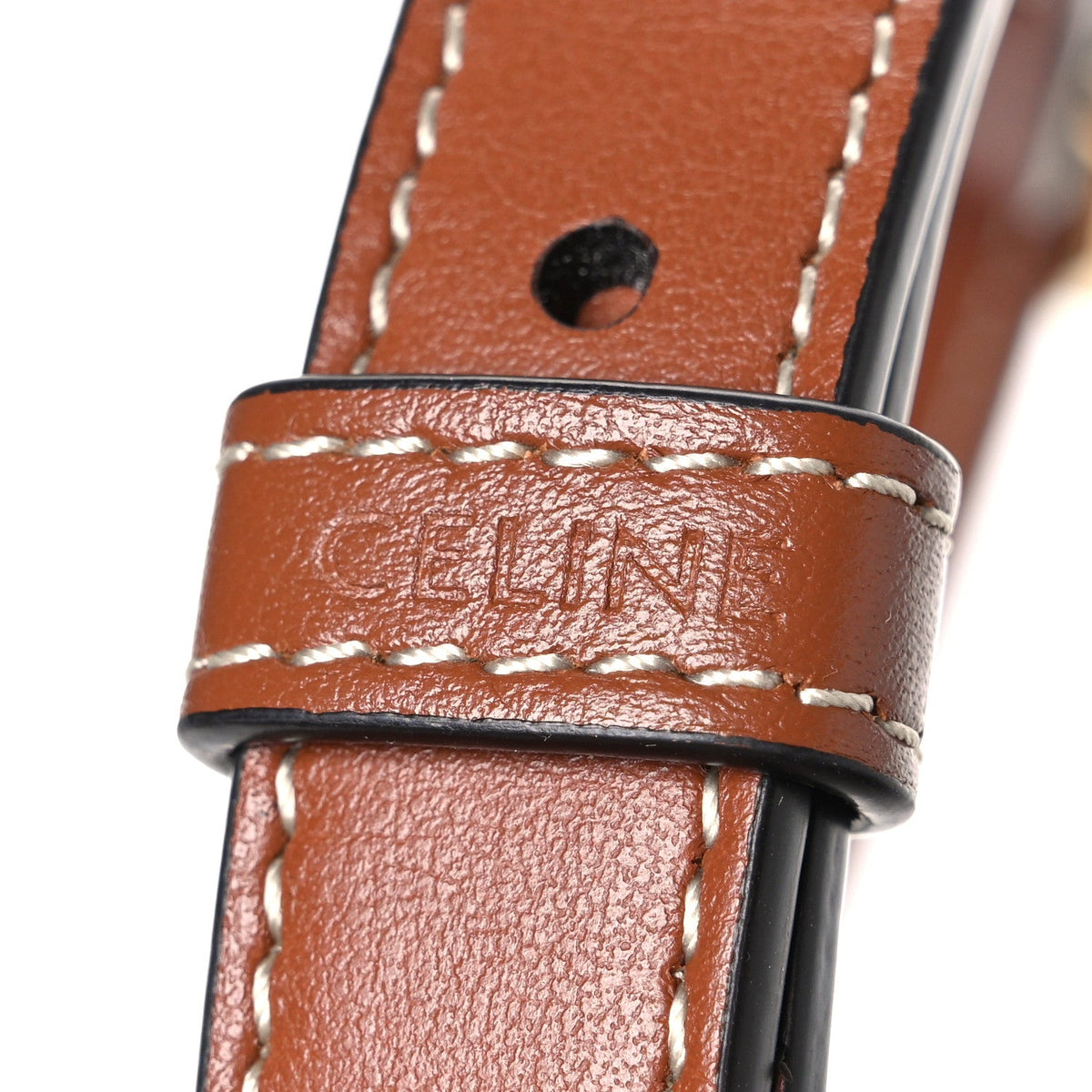 Smooth Calfskin Small Cuir Triomphe Bucket Bag Tan