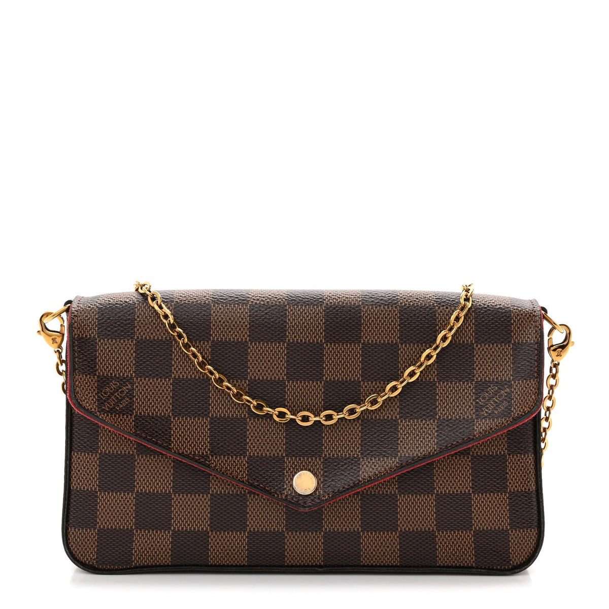 Damier Ebene Pochette Felicie Chain Wallet