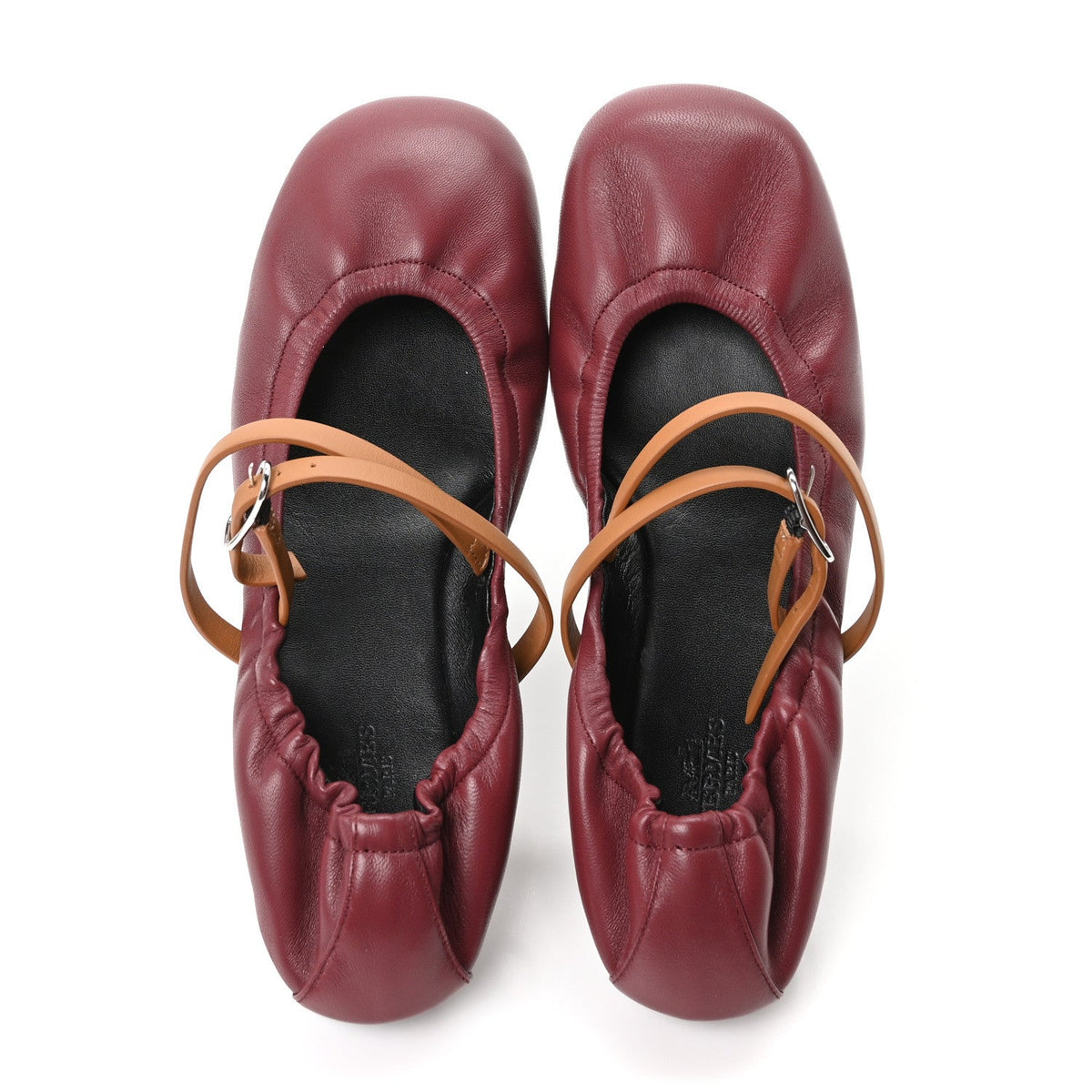 Nappa Jolly Ballet Flats 38.5 Rouge H Naturel