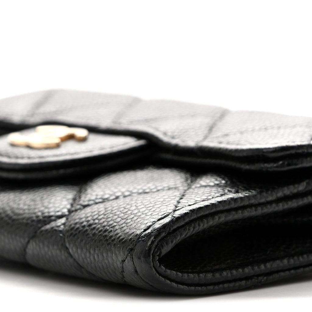 Caviar Quilted Belt Bag Black