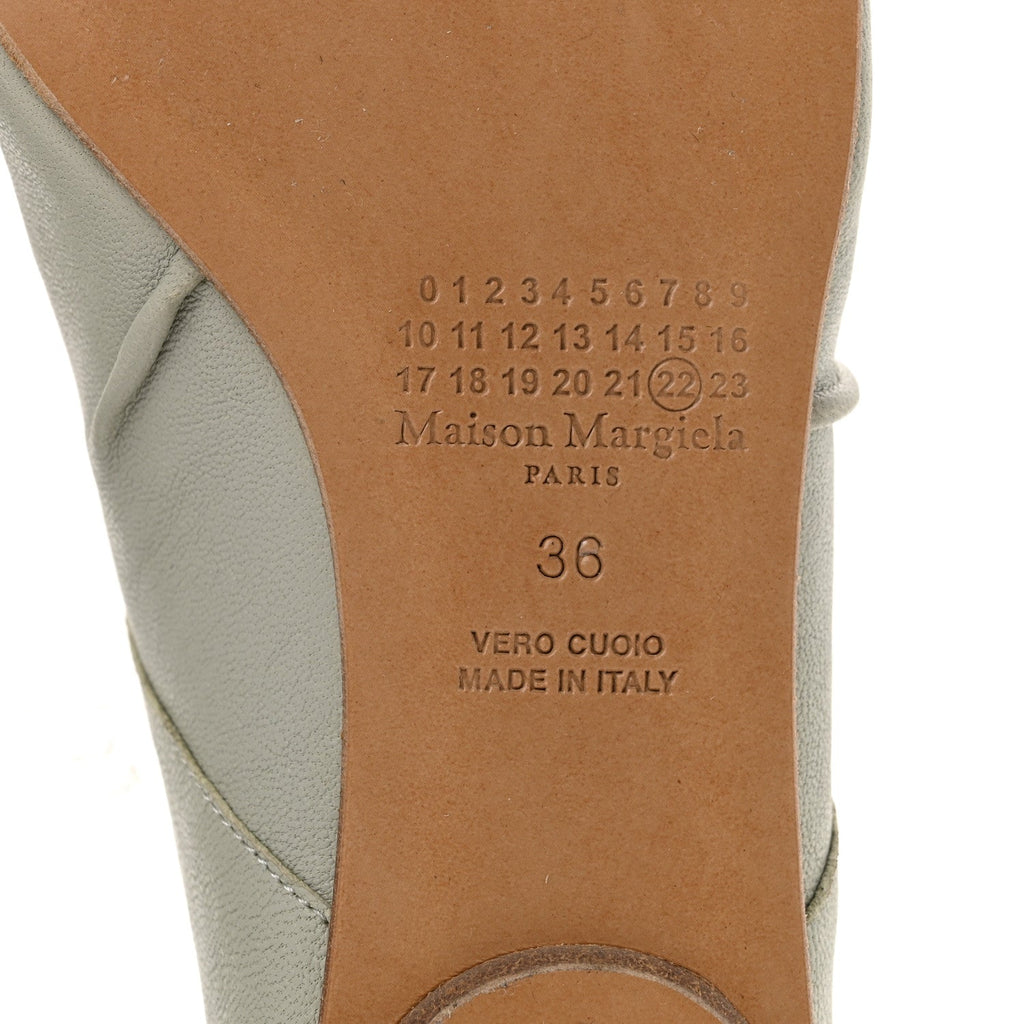 Nappa Tabi Ballet Flats 36 Alabaster