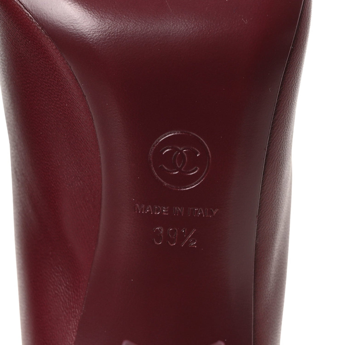 Lambskin Squared Toe Mules 39.5 Dark Burgundy Light Green