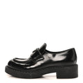 Spazzolato Metal Triangle Logo 50mm Loafers 40 Black
