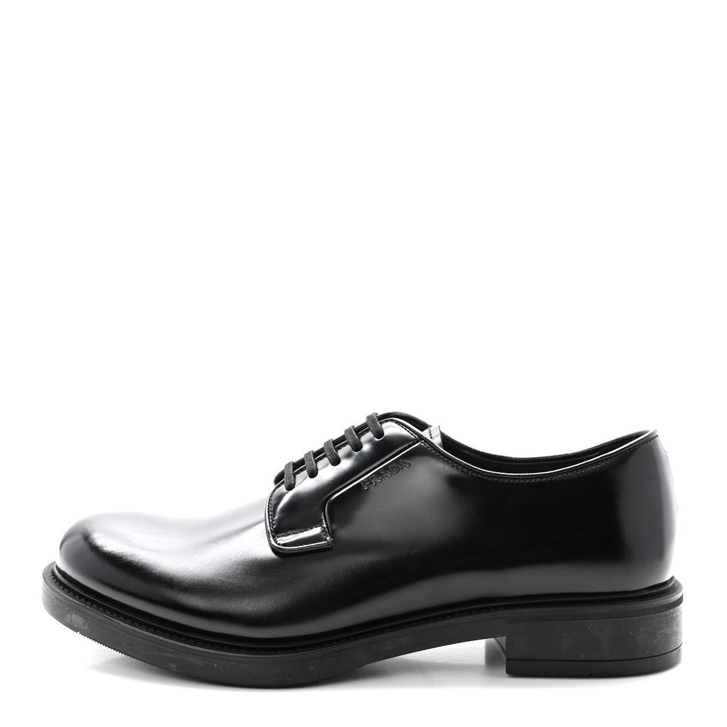 Spazzolato Mens Derby Loafers 7.5 Black