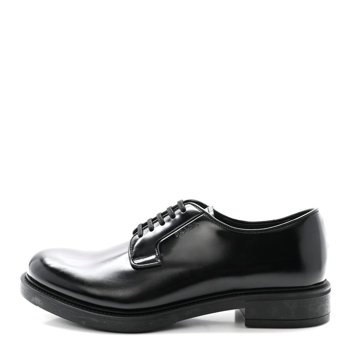 Spazzolato Mens Derby Loafers 7.5 Black
