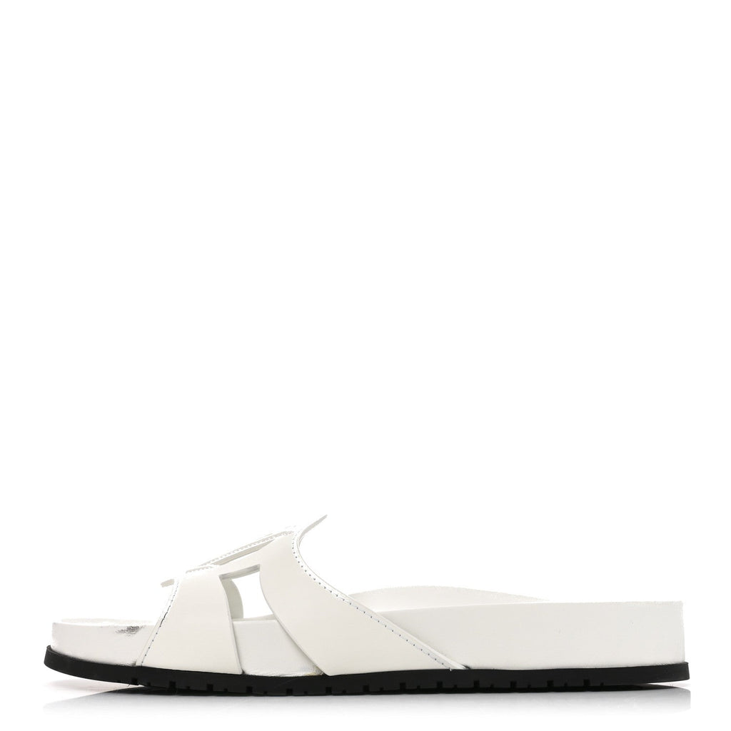 Calfskin LV Isola Sandals 40 White