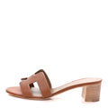 Calfskin Oasis Sandals 40 Gold