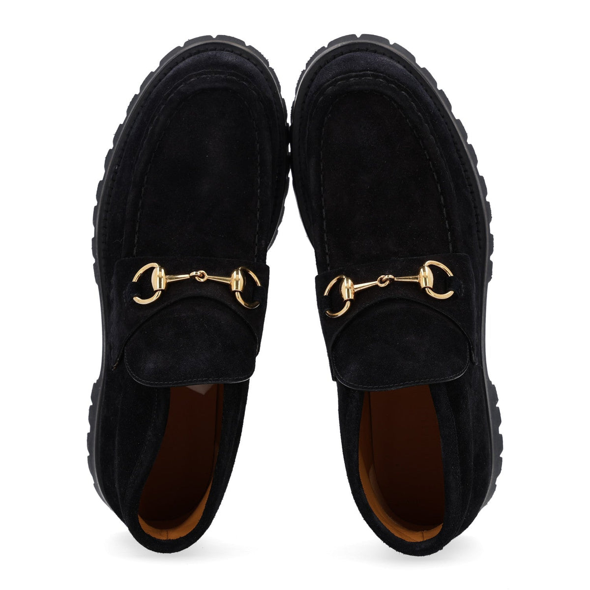 Suede Horsebit Womens Ankle Boots 38.5 Black