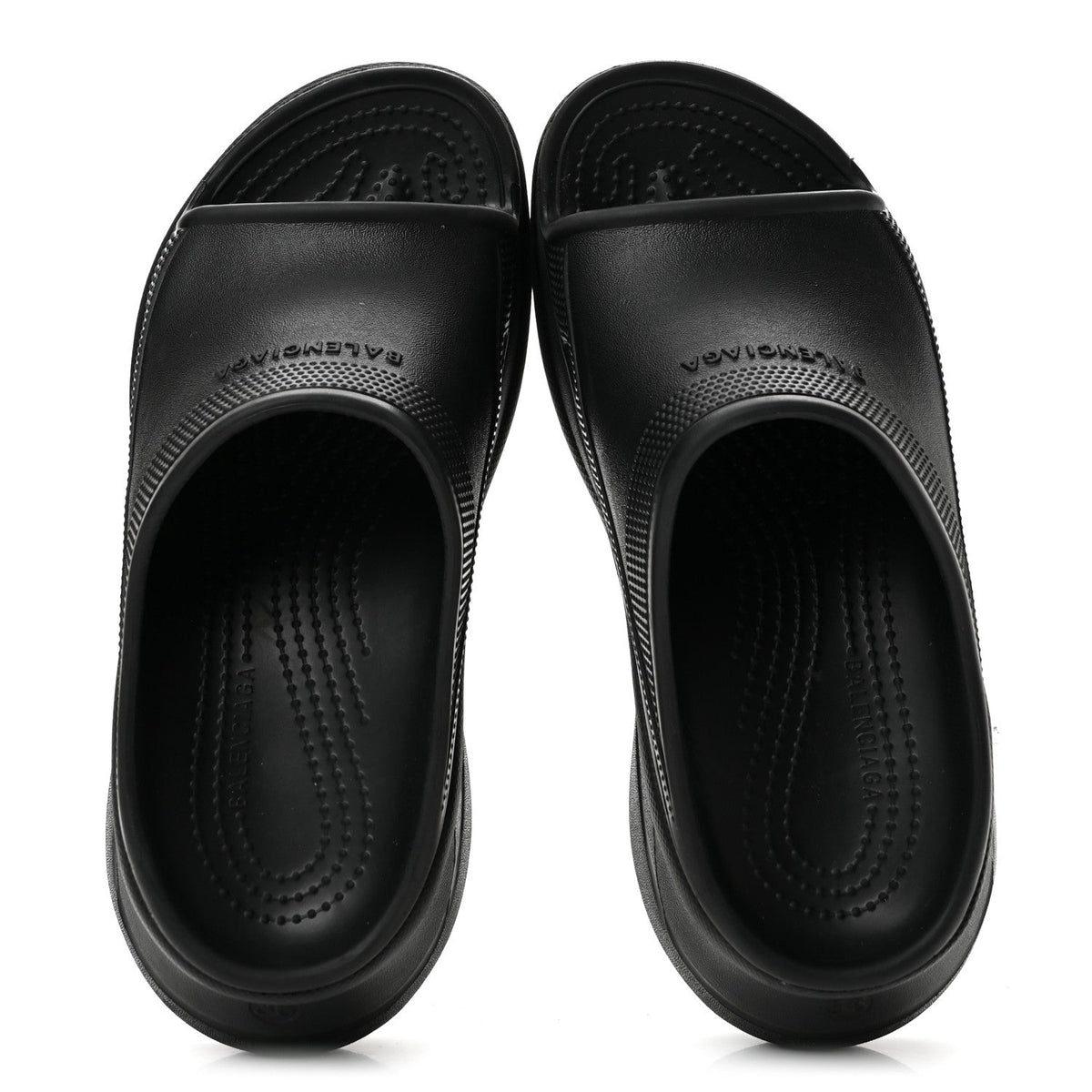 X CROCS Rubber Womens Pool Slides 36 Black