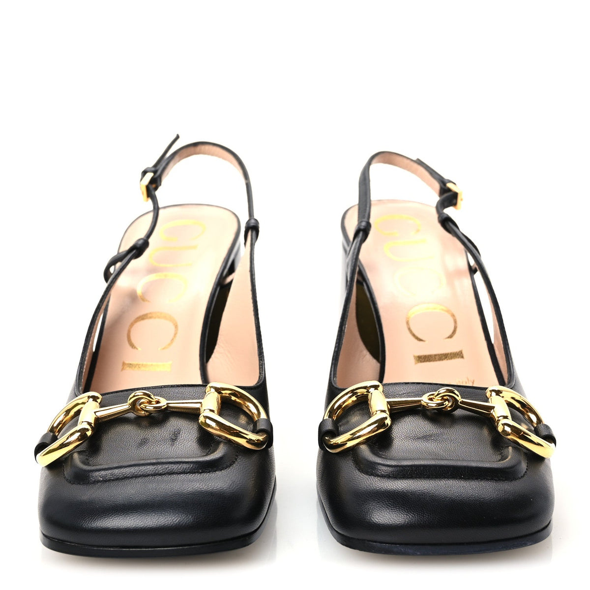 Malaga Kid Horsebit 75mm Slingback Pumps 37 Black