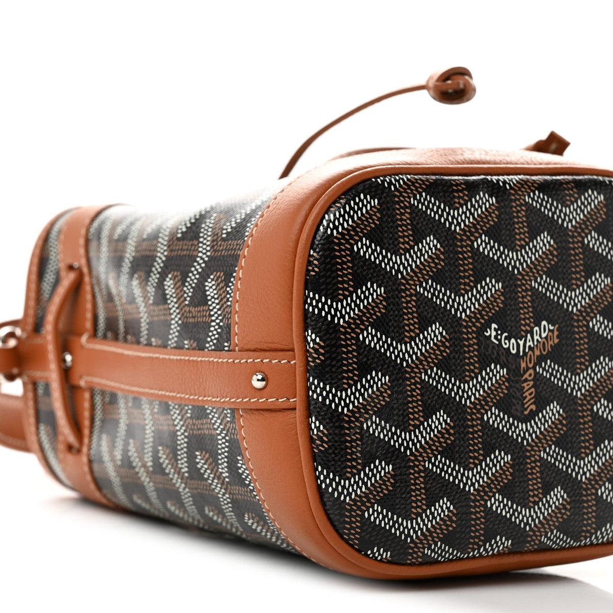 Goyardine Petit Flot Mini Bucket Bag Black Gold