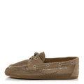 Mesh Suede Deck Loafers 38 Desert Beige