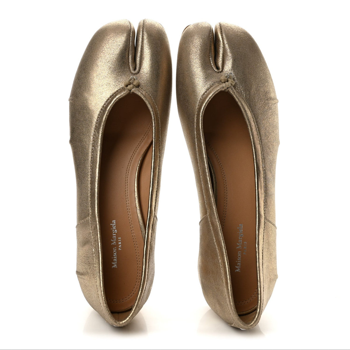 Nappa Tabi New Ballerina 35mm Pumps 40 Gold