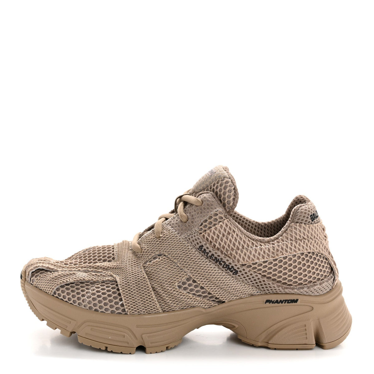 Fabric Mesh Womens Phantom Sneakers 37 Dark Beige