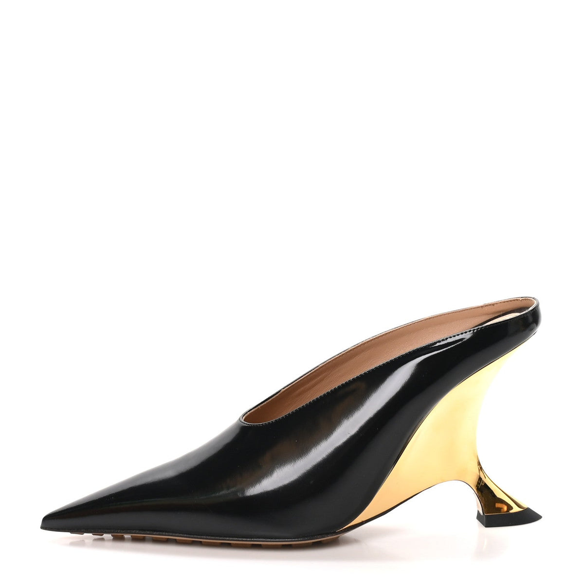 Latex Rocket Mule Pumps 37 Black