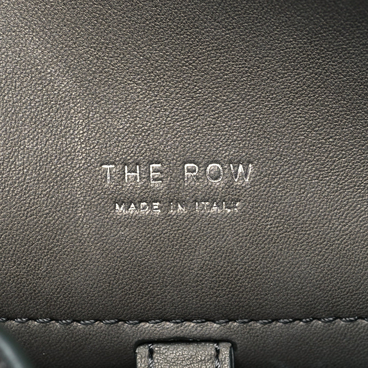 Polished Saddle Calfskin Soft Margaux 10 Bag Koala Grey