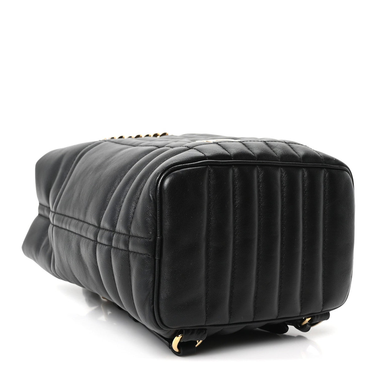Lambskin Quilted Mini Lola Backpack Black